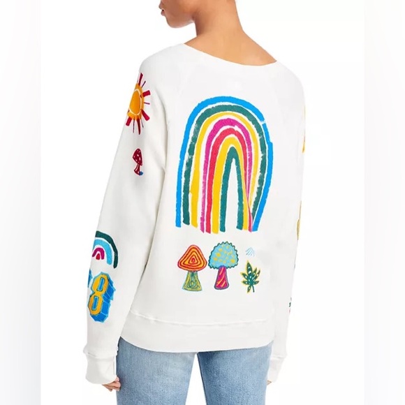 Mother The Square Multi Motif Grafic Sweatshirt - Picture 2 of 12